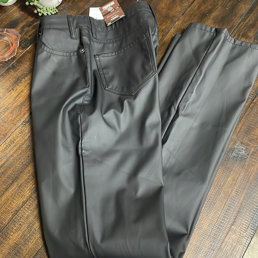 Rock & Roll Denim Black Pleather High Rise Bootcut for Women NWT - Picture 11 of 13